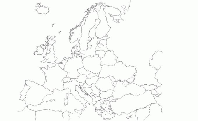 mapa mundi europa en blanco